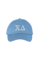 Chi Delta Dad Hat with 3D Embroidered Letters