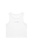 Chi Delta Cropped BFF Tank with Embroidered Name