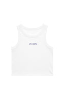 Chi Delta Cropped BFF Tank with Embroidered Name