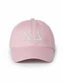 Chi Delta Dad Hat with 3D Embroidered Letters