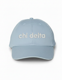 Chi Delta Dad Hat with 3D Embroidered Name