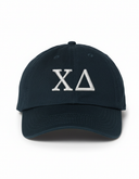Chi Delta Dad Hat with 3D Embroidered Letters