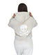 Chi Omega Lounge & Go Cropped Hoodie with Skull Graphic on Back