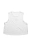 Chi Omega The Boxy Cropped Tank Top with Embroidered Greek Letters Center Chest