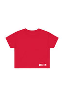 Chi Omega The Classic Cropped Tee with Skull Name Graphic