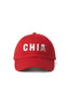 Chi Omega Dad Hat with 3D Puff Embroidered Skull Name Design
