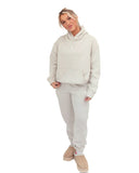 Chi Omega Lounge & Go Relaxed Hoodie with 3D Puff Embroidery