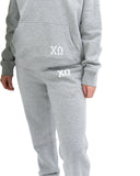 Chi Omega Lounge & Go Relaxed Sweatpants with Greek Letters on Hip