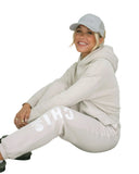 Chi Omega Lounge & Go Relaxed Sweatpants with Skull Name Graphic on Leg