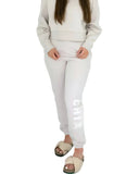 Chi Omega Lounge & Go Relaxed Sweatpants with Skull Name Graphic on Leg