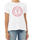 Chi Omega Ultra Soft Tee with Cardinal Red Owl Logo Graphic
