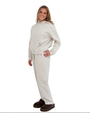Chi Omega Lounge & Go Wide Leg Sweatpants with 3D Puff Embroidery