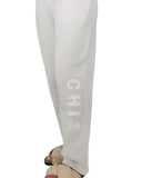 Chi Omega Lounge & Go Wide Leg Sweatpants with Skull Name Graphic on Leg