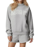 Gamma Phi Mock Neck Sweatshirt with Outline Name
