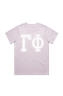 Gamma Phi Heavy Hitter Tee with Distressed Letters
