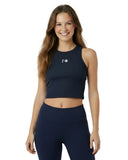 Gamma Phi Cropped BFF Tank with Embroidered Letters