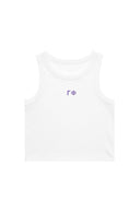 Gamma Phi Cropped BFF Tank with Embroidered Letters