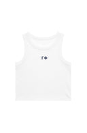 Gamma Phi Cropped BFF Tank with Embroidered Letters