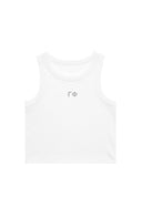 Gamma Phi Cropped BFF Tank with Embroidered Letters