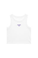 Gamma Phi Cropped BFF Tank with Embroidered Name