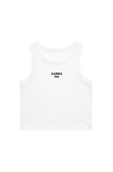 Gamma Phi Cropped BFF Tank with Embroidered Name