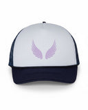 Gamma Phi Foam Trucker Hat - Wings Graphic