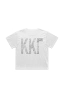 Kappa The Boxy Cropped Tee with Distressed Greek Letters