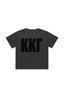 Kappa The Boxy Cropped Tee with Tonal Greek Letters