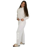 Kappa Lounge & Go Cropped Hoodie with Fleur Graphic on Back