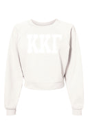 Kappa Beyond Soft Cropped Sweatshirt with Greek Varsity Letters