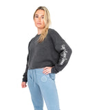 Kappa Beyond Soft Cropped Sweatshirt with Name Graphic on Sleeve