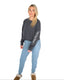 Kappa Beyond Soft Cropped Sweatshirt with Name Graphic on Sleeve