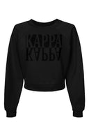Kappa Beyond Soft Cropped Sweatshirt with Tonal Name Design