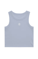 Kappa Cropped BFF Tank Top with Embroidered Fleur-de-Key