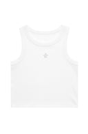 Kappa Cropped BFF Tank Top with Embroidered Fleur-de-Key