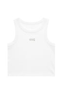 Kappa Cropped BFF Tank with Embroidered Letters