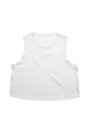 Kappa The Boxy Cropped Tank Top with Embroidered Greek Letters