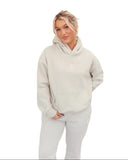 Kappa Lounge & Go Relaxed Hoodie with 3D Puff  Embroidered Fleur-de-Key