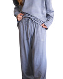Kappa Wide Leg Lounge Pants with Embroidered KKG