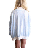 Kappa Mockneck Sweatshirt Blue Camo with KAPPA