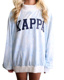Kappa Mockneck Sweatshirt Blue Camo with KAPPA