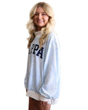 Kappa Mockneck Sweatshirt Blue Camo with KAPPA