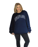 Kappa Beyond Soft Oversized Sweatshirt with Distressed Arch Name Graphic