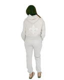 Kappa Lounge & Go Relaxed Sweatpants with Fleur Name Graphic on Leg