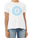 Kappa Ultra Soft Relaxed Fit Tee with Gamma Blue Fleur-de-Key Logo Graphic