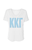 Kappa Ultra Soft Vneck Tee with Bold Greek Letters