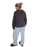 Tri Delta Beyond Soft Oversized Hoodie with Distressed Greek Varsity Letters