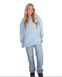Tri Delta OH BOYfriend Oversized Hoodie with Greek Letters on Back