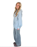 Tri Delta OH BOYfriend Oversized Hoodie with Greek Letters on Back