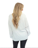 Tri Delta Beyond Soft Oversized Sweatshirt with Distressed Greek Letters